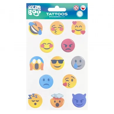 StickerBoo, tatuaże, Emotikony