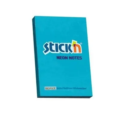 Stick’n, Notes samoprzylepny 76-51 mm, neon niebieski