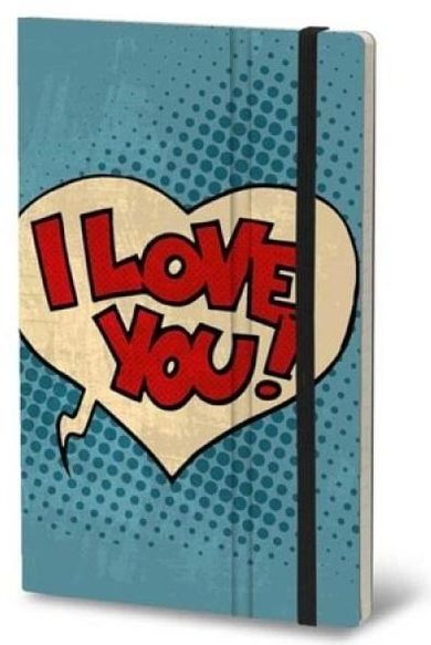 Stifflex, notatnik, 210-130 cm, 192 kartki, I love You