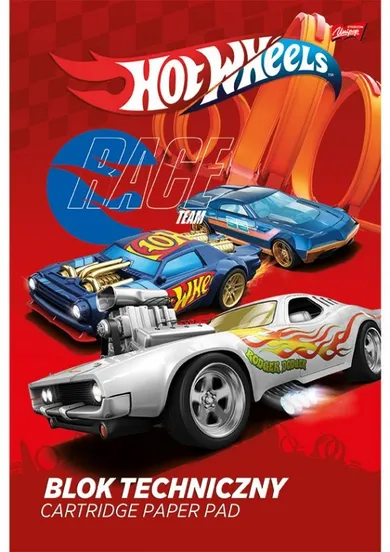 St.Majewski, Hot Wheels, blok techniczny, A4, 10 kartek