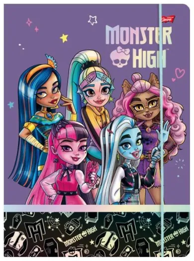 St.Majewski, Monster High, teczka z gumką, A4, 1 szt.
