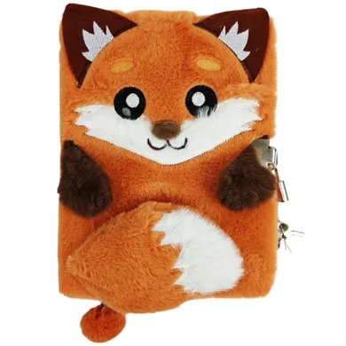 St.Majewski, My Little Friend, pamiętnik z kłódką 3D, włochacz, A5, 96 kartek, Foxy