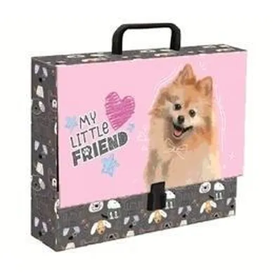 St.Majewski, My Little Friend, teczka A4 z rączką XL, Sweet Pomeranian