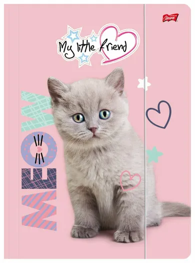 St.Majewski, My Little Friend, teczka z gumką A4, Fluffy Kitty, 1 szt.