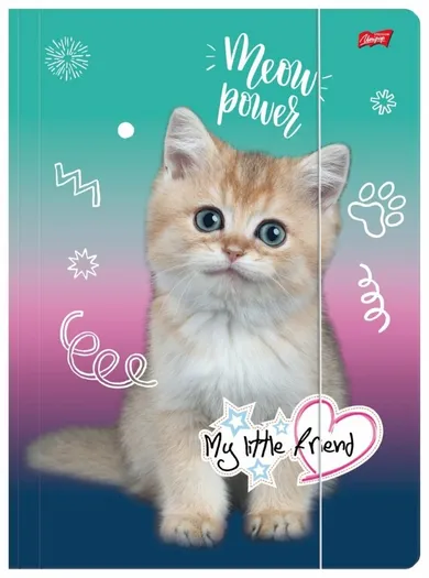 St.Majewski, My Little Friend, teczka z gumką A4, Kitty Party