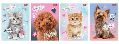 St.Majewski, My Little Friend, zeszyt laminowany A5, linia podwójna dwukolorowa, 16 kartek, 1 szt.