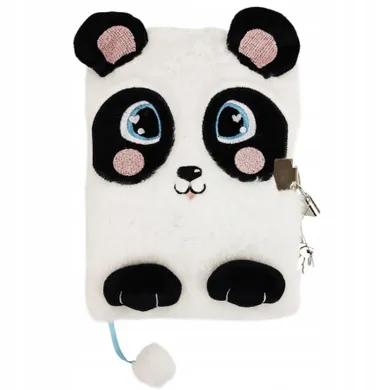 St.Majewski, pamiętnik 3D z kłódką, A5, włochacz, 96 kartek, Happy Panda