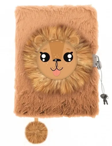 St.Majewski, pamiętnik 3D z kłódką, A5, włochacz, 96 kartek, Lion