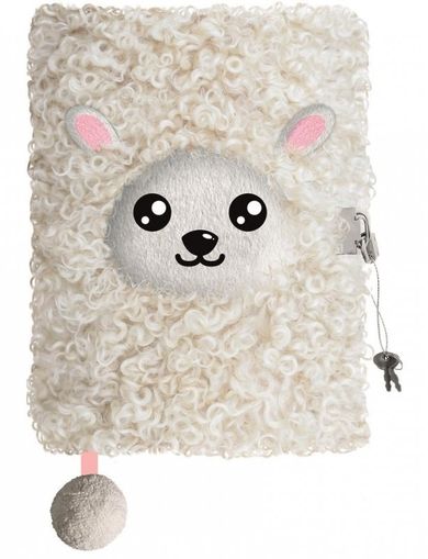 St.Majewski, pamiętnik 3D z kłódką, A5, włochacz, 96 kartek, Sheep