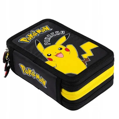 St.Majewski, Pokemon, piórnik rozkładany, potrójny, z wyposażeniem