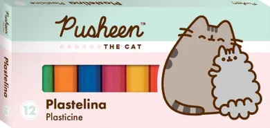 St.Majewski, Pusheen, plastelina szkolna, 12 kolorów