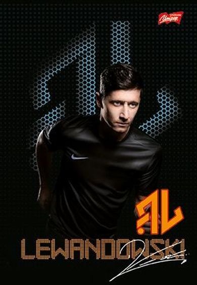 St.Majewski, Robert Lewandowski, zeszyt w kratkę, A5, 60 kartek