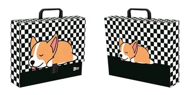 St.Majewski, teczka z rączką A4, Sleepy Corgi, 1 szt.