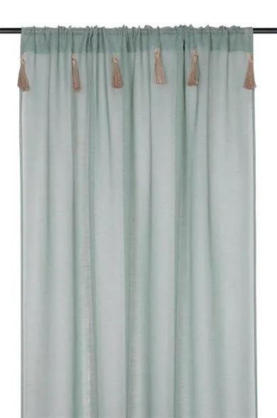 Stof, firana z frędzlami, Ibiza, 140-260 cm