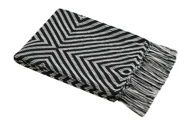 Stof, koc pleciony z frędzlami, Tucano, 125-150 cm