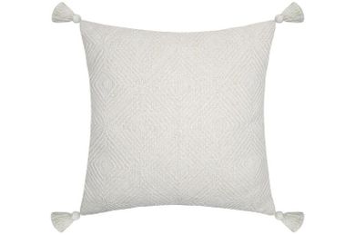 Stof, poduszka bawełniana z frędzlami, Balma, 45-45 cm