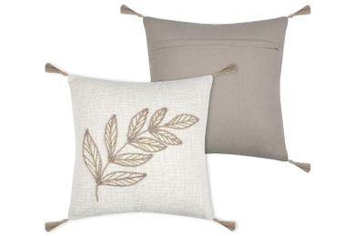 Stof, poduszka dekoracyjna hemera z frędzlami, 40-40 cm