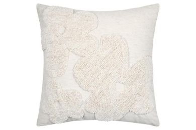 Stof, poduszka ozdobna z bawełny, tuftowana, Balma, 45-45 cm