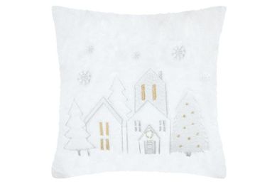 Stof, poduszka świąteczna hohoho, puszysta, 45-45 cm