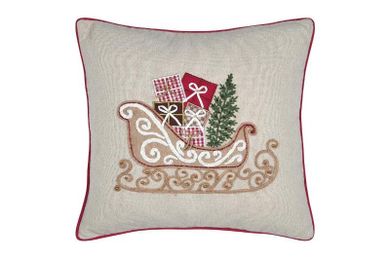 Stof, świąteczna poduszka z nadrukiem, 45-45 cm