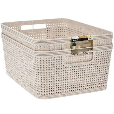 Storage Solutions, plastikowe koszyki do organizacji, 24,5-19-10 cm, 2 szt.