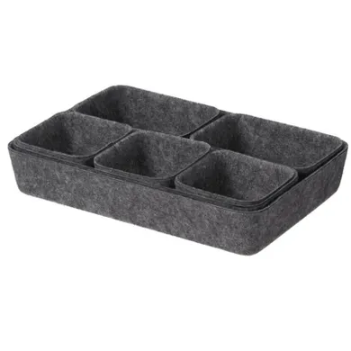 Storage Solutions, Smart, organizer do szuflady filcowy, 7 pudełek
