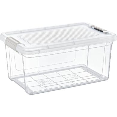 Storage Solutions, transparentne pudło do przechowywania, 35-23-17 cm