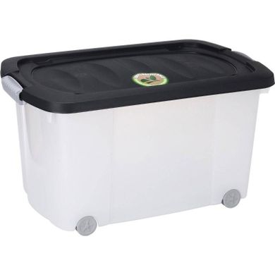 Storagesolutions, pojemnik do przechowywania, na kółkach, plastik z recyklingu, 45 l