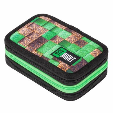 St.Right, piórnik 3-komorowy z wyposażeniem, Pixel Cubes