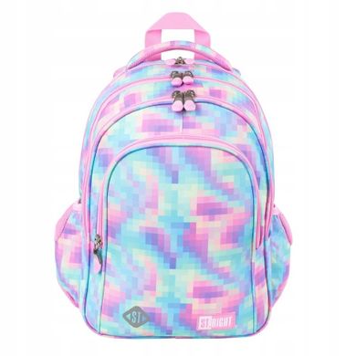 St.Right, plecak szkolny, 4-komorowy, Pastel Pixels