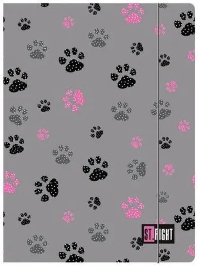 St.Right, teczka z gumką A4, Paws, 1 szt.