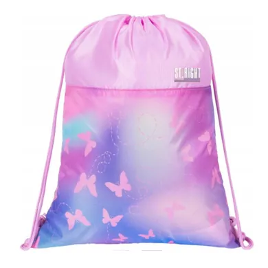St.Right, worek sportowy, Pink Butterflies
