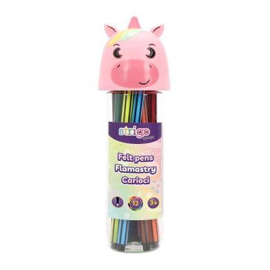 Strigo, flamastry, Unicorn, 12 szt.