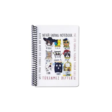 Strigo, Funny Mat, blok pionowy, wymazywalny, malarze koty