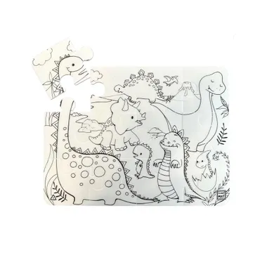 Strigo, Funny Mat, Dinozaury, puzzle do kolorowania