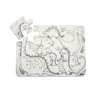 Strigo, Funny Mat, Dinozaury, puzzle do kolorowania
