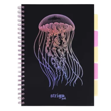 Strigo, Pads, kołozeszyt A4, 100 kartek, kratka, Głębiny, Meduza, 1 szt.