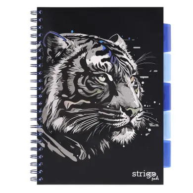 Strigo, Pads, kołozeszyt A4, 100 kartek, kratka, Tygrys, 1 szt.