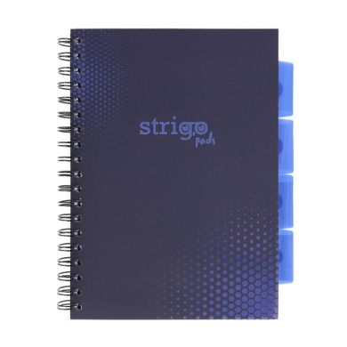 Strigo, Pads, kołozeszyt B5, 100 kartek, kratka, Basic, granatowy, 1 szt.