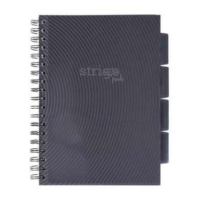 Strigo, Pads, kołozeszyt B5, 100 kartek, kratka, Basic, szary, 1 szt.