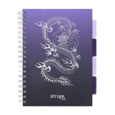 Strigo, Pads, kołozeszyt B5, 100 kartek, kratka, Głębiny, Smok wodny, 1 szt.