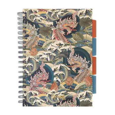 Strigo, Pads, kołozeszyt B5, 100 kartek, kratka, Japonia, Fale, 1 szt.