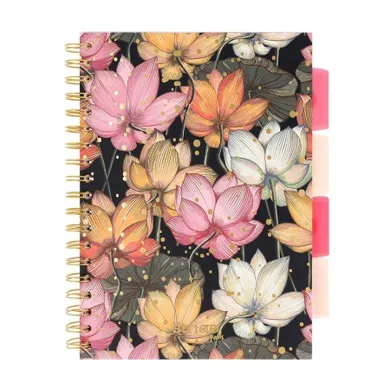 Strigo, Pads, kołozeszyt B5, 100 kartek, kratka, Japonia, Kwiaty, 1 szt.