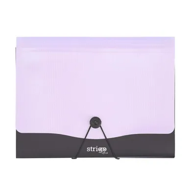 Strigo, Vfile, teczka z 13 przekładkami, A4, liliowa, 1 szt.
