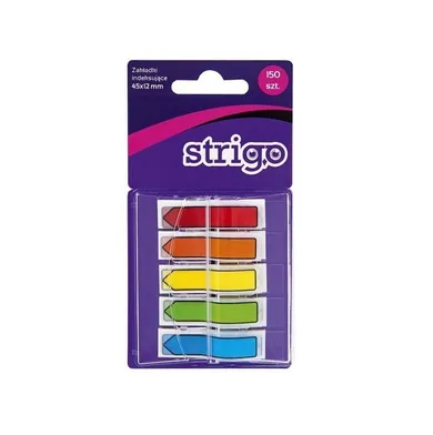 Strigo, zakładki indeksujące, 5 kolorów, 45-12 mm
