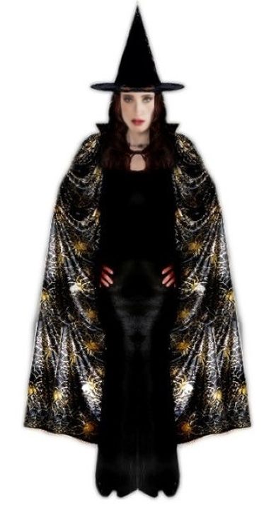 Strój dla dzieci, peleryna halloween, złota