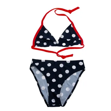 Strój kąpielowy dziewczęcy dwuczęściowy, granatowy, Mariss