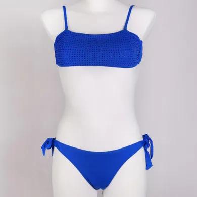 Strój kąpielowy dziewczęcy dwuczęściowy, niebieski, Yoclub