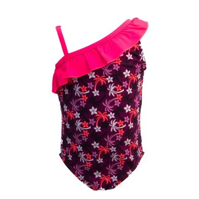 Strój kąpielowy dziewczęcy jednoczęściowy, ciemnofioletowy, Mariss