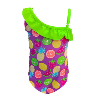 Strój kąpielowy dziewczęcy jednoczęściowy, fioletowy, Mariss